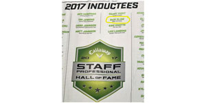 Callaway Staff Professional Hll of Fame